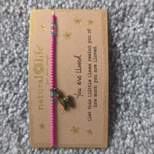 Natural life llama bracelet- "You are lloved"